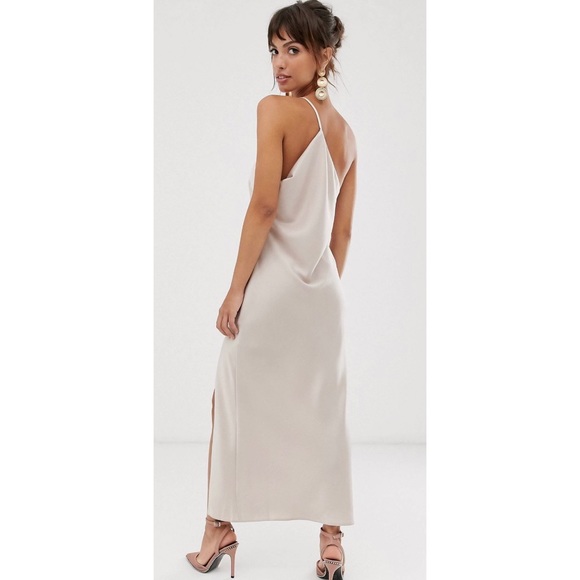 ASOS | One Shoulder Satin Maxi Dress - Picture 2 of 10